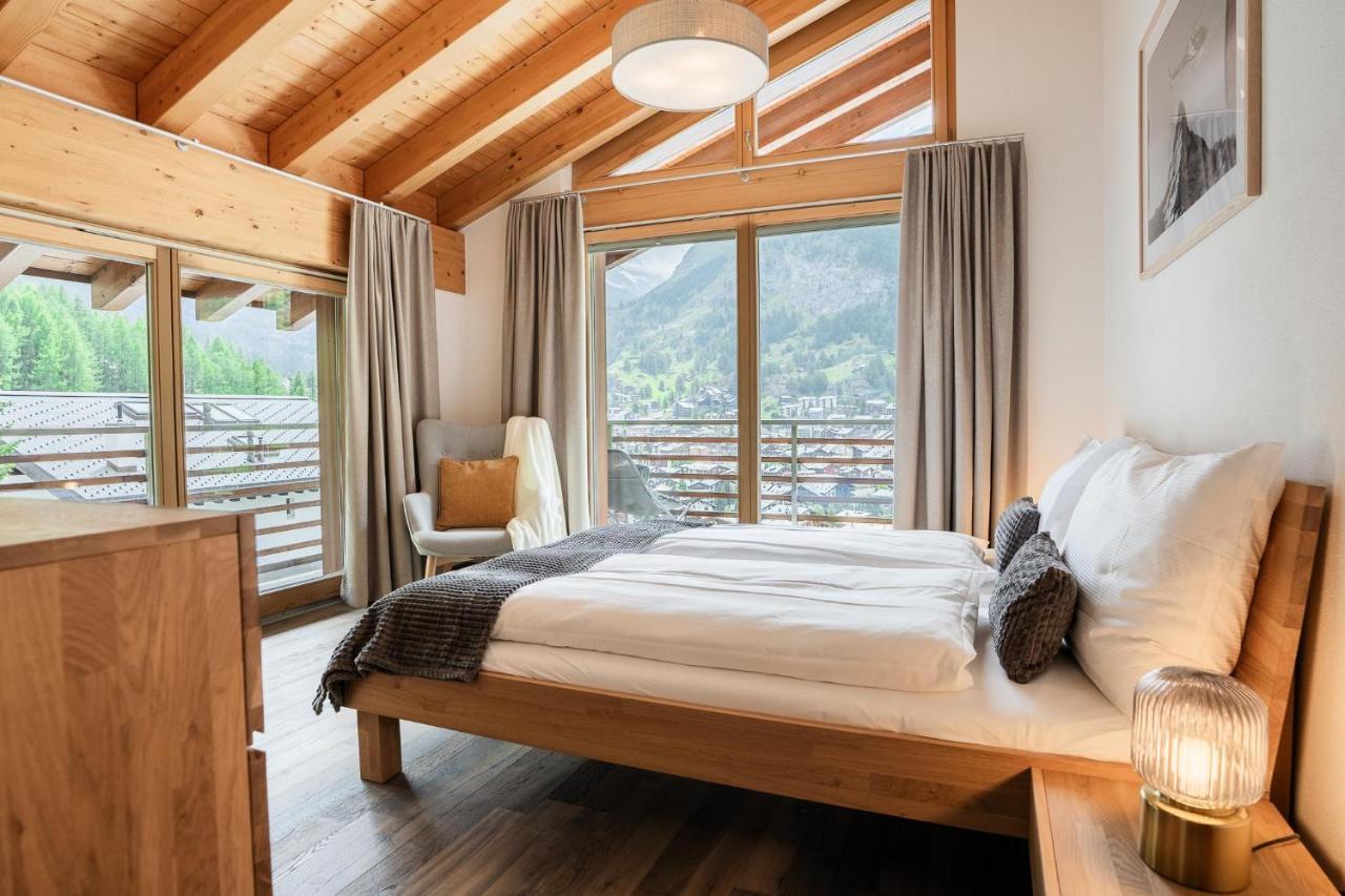 Fantastic Panoramic View Home In Zermatt Luaran gambar